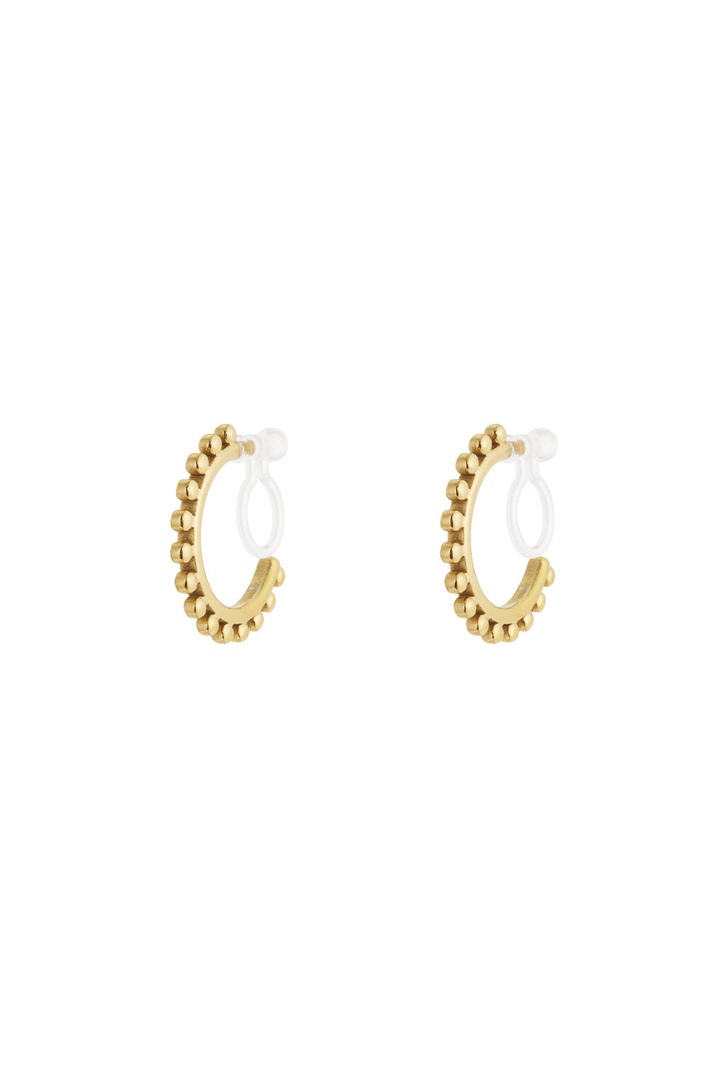 Boucles d'oreilles à clip en forme d'anneau audacieux