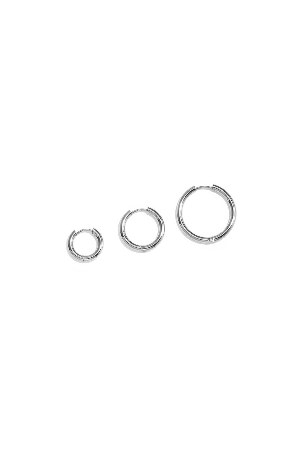 Boucles d'oreilles en acier inoxydable, forme géométrique