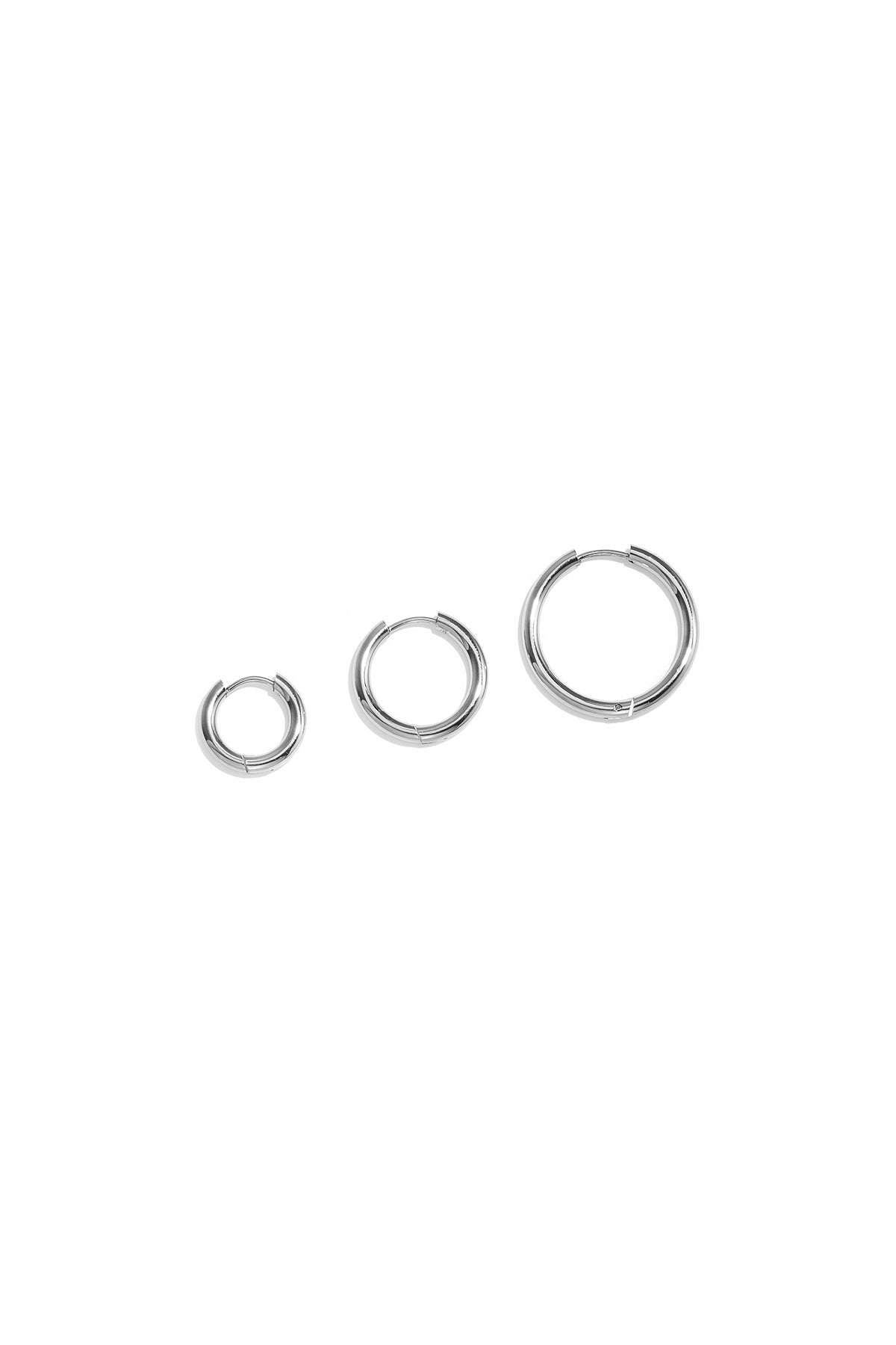 Boucles d'oreilles en acier inoxydable, forme géométrique