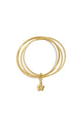 Bracelets avec breloque fleur acier inoxydable