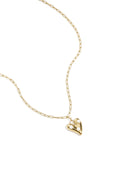 Collier avec cœur suspendu et perles