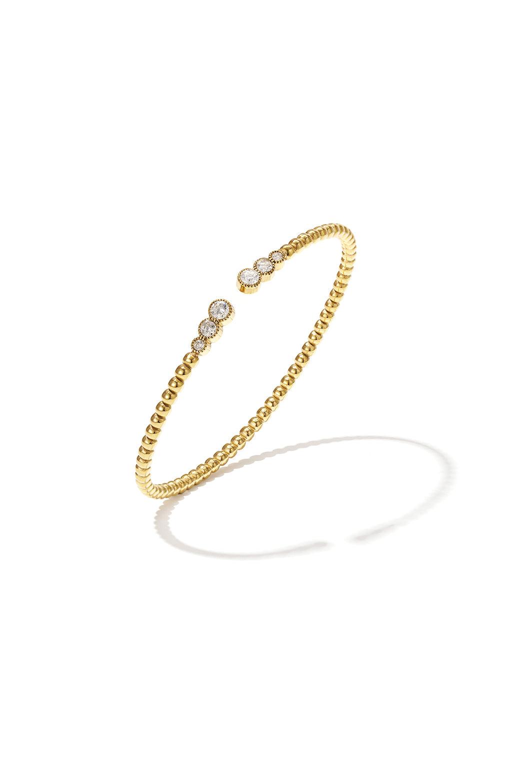Bracelet à pois symétriques avec extrémités détaillées