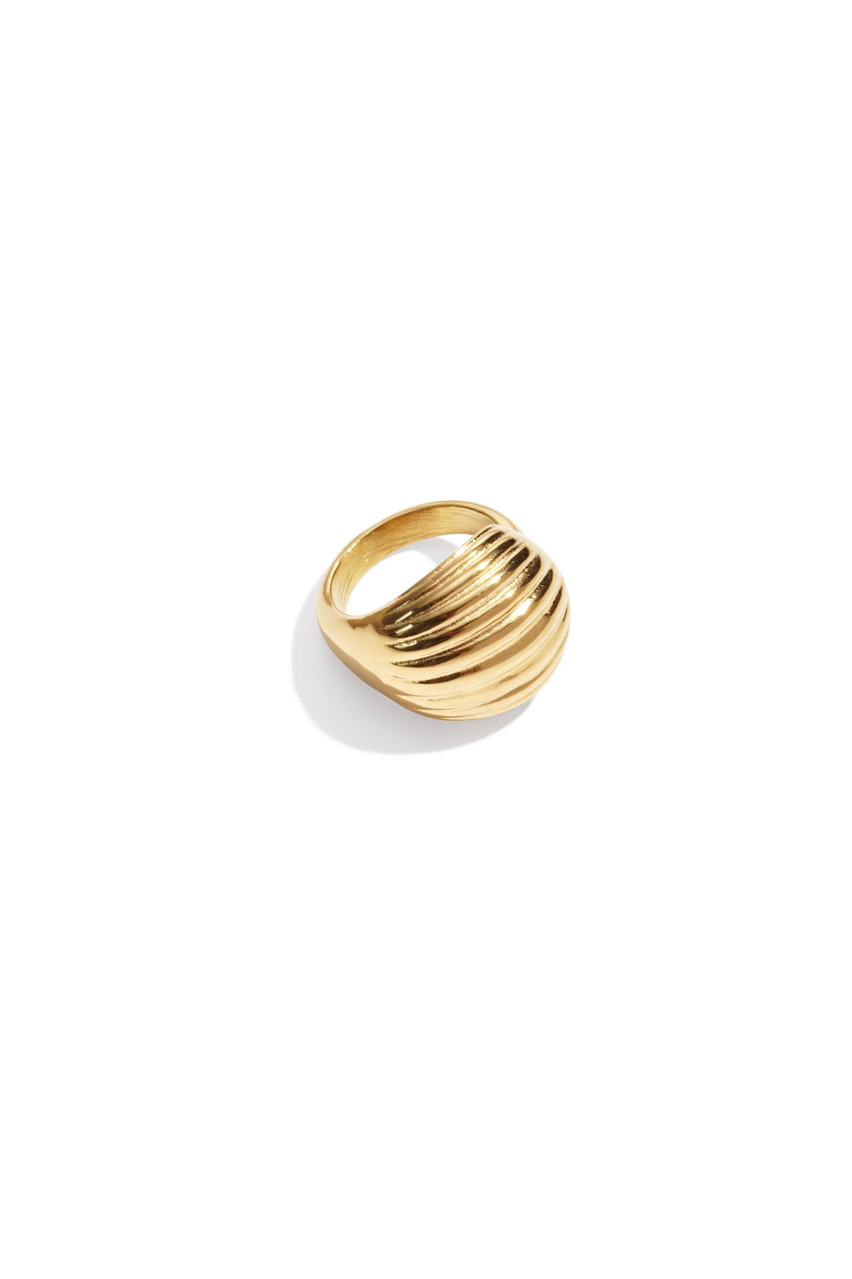 Bagues de déclaration en acier inoxydable de forme irrégulière Daily Daily Simple Series Bijoux pour femmes