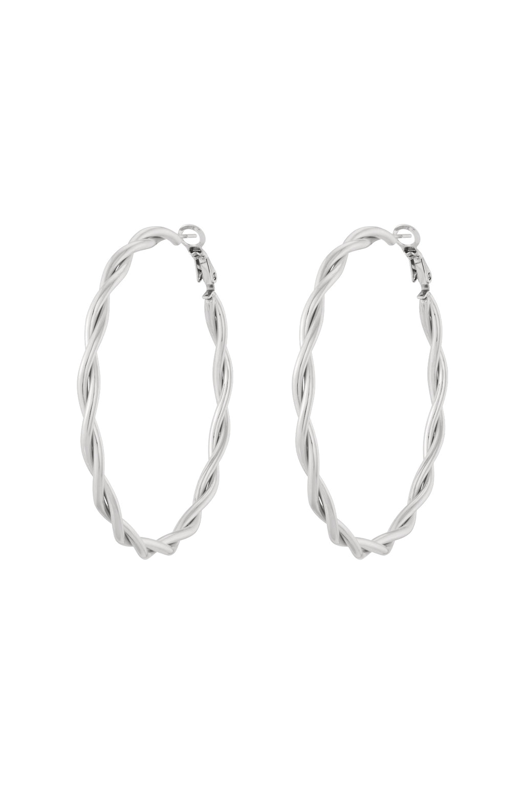 Boucles d'oreilles créoles torsadées - Bijoumani