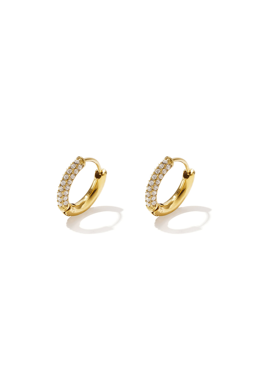 Boucles d'oreilles créoles en acier inoxydable,