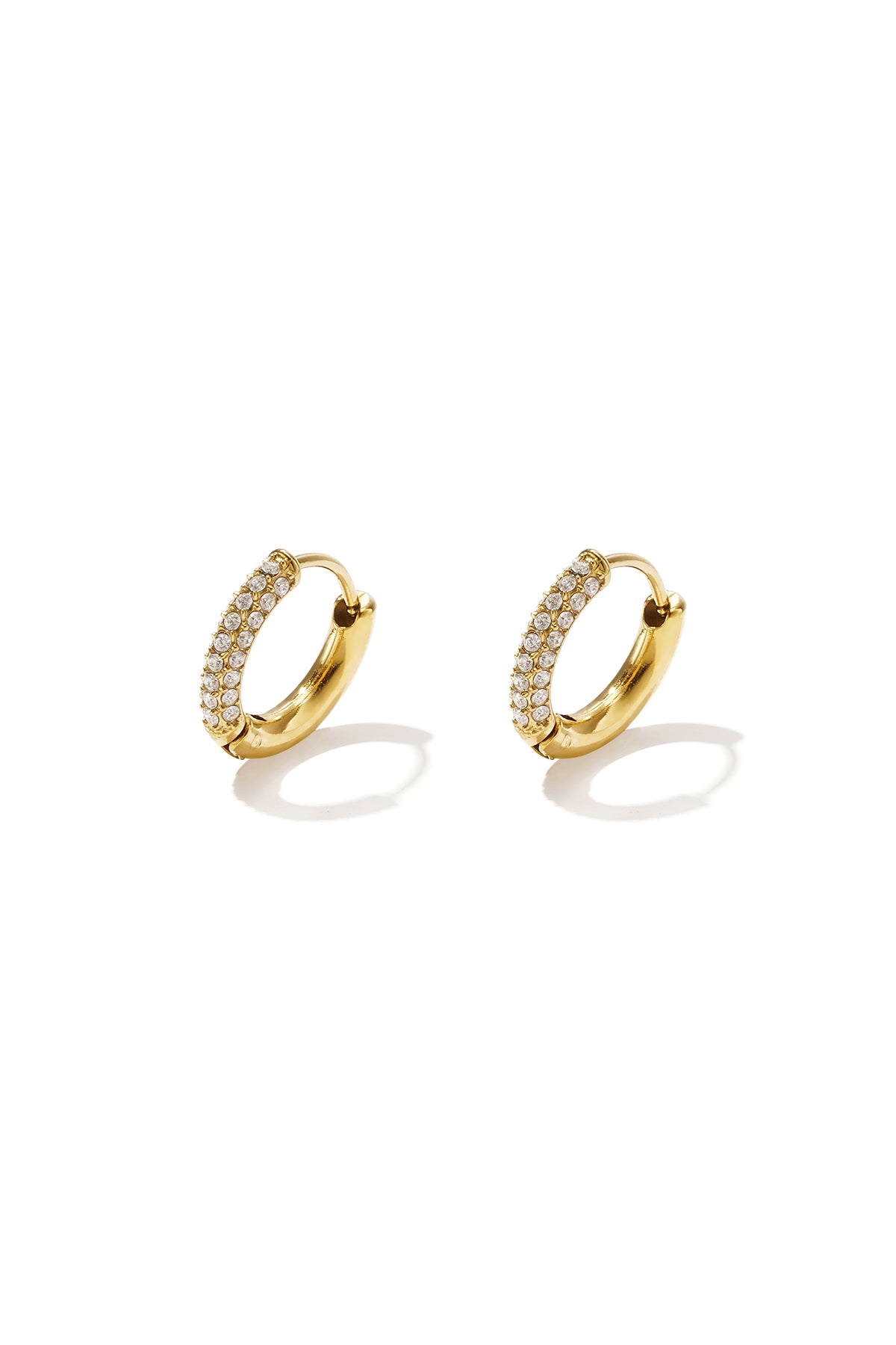 Boucles d'oreilles créoles en acier inoxydable,