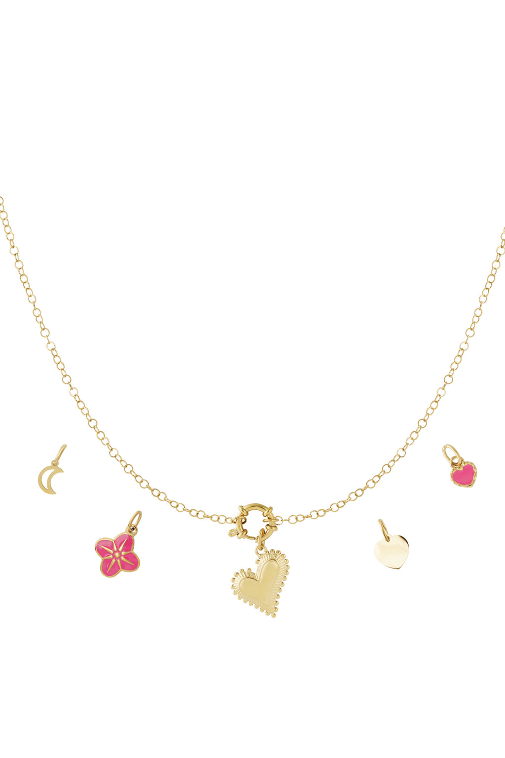 Collier DIY en forme de gros cœur