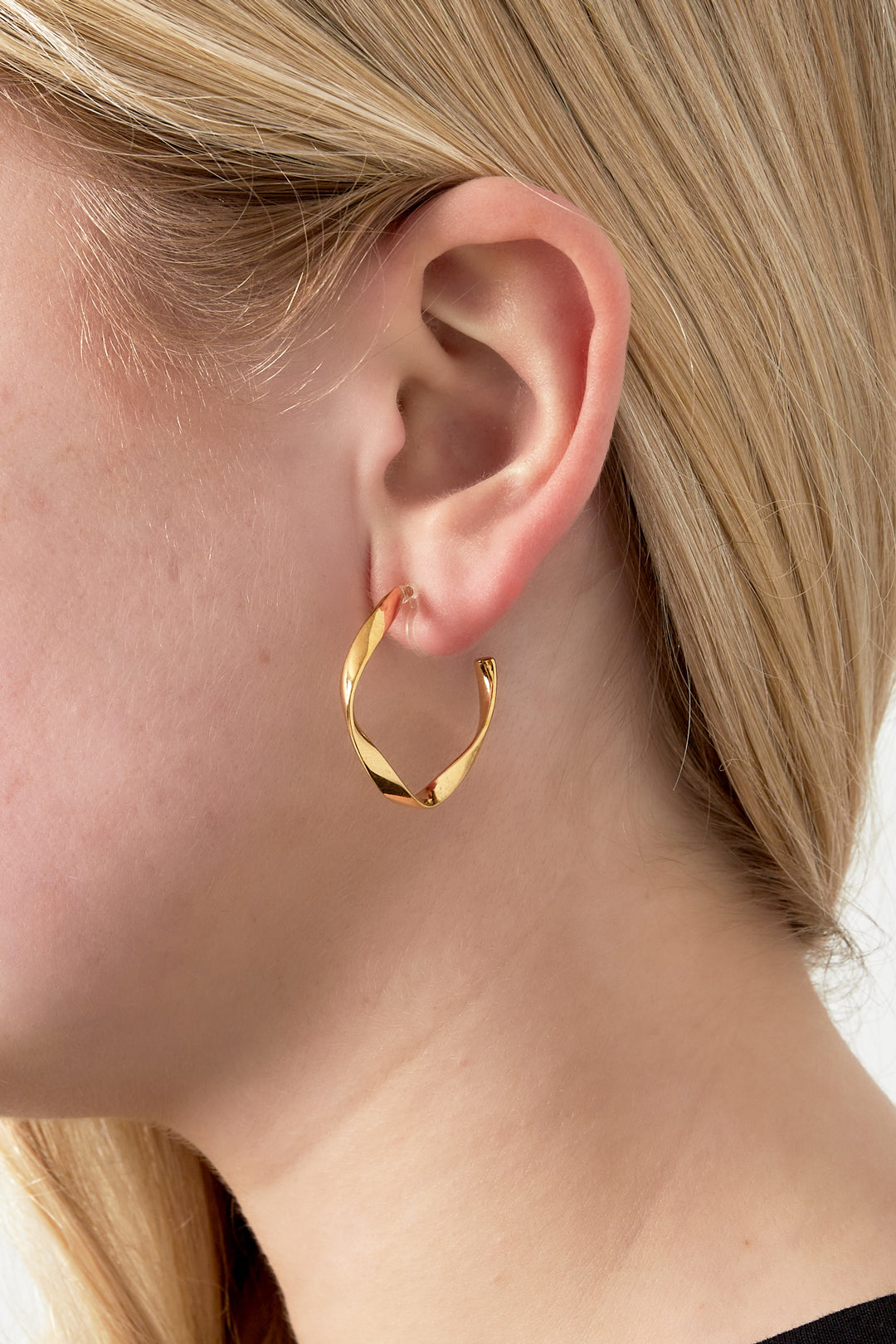 Boucles d'oreilles à clip grandes courbes