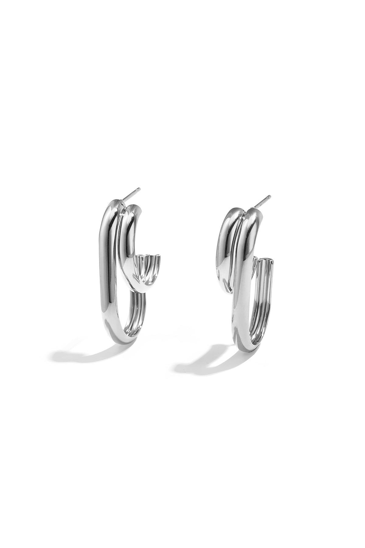 Boucles d'oreilles créoles en acier inoxydable