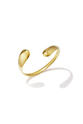 Bracelet manchette en acier inoxydable, forme irrégulière, collection Simple Daily Simple, bijoux pour femmes