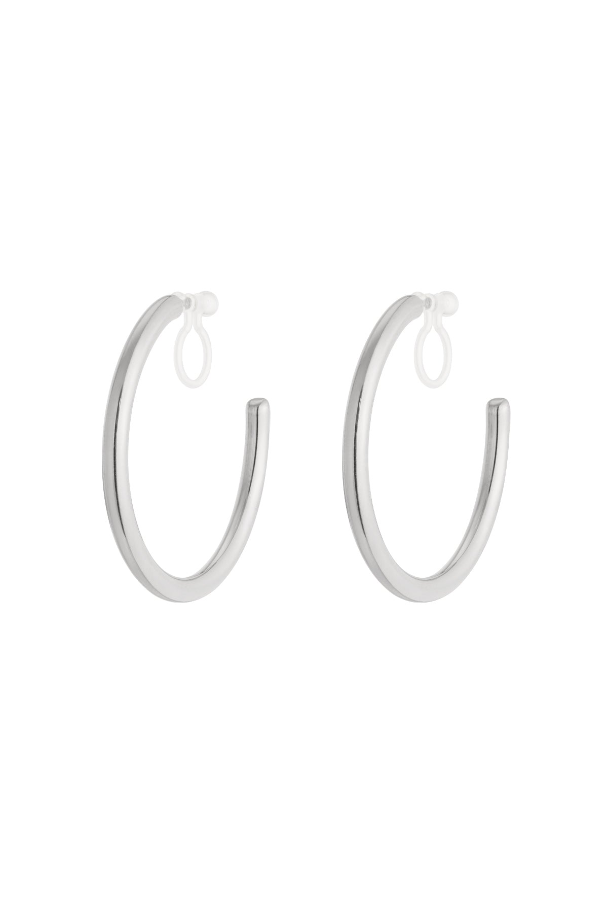Boucles d'oreilles créoles classiques à clip