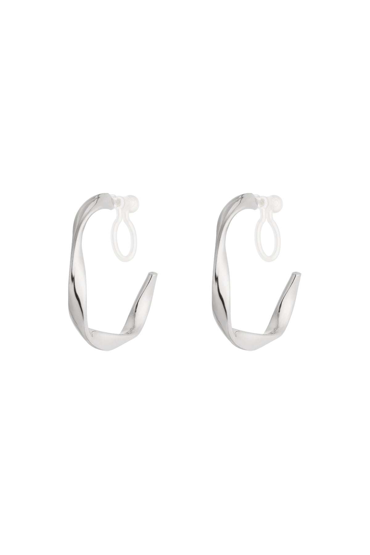 Boucles d'oreilles à clip courbes