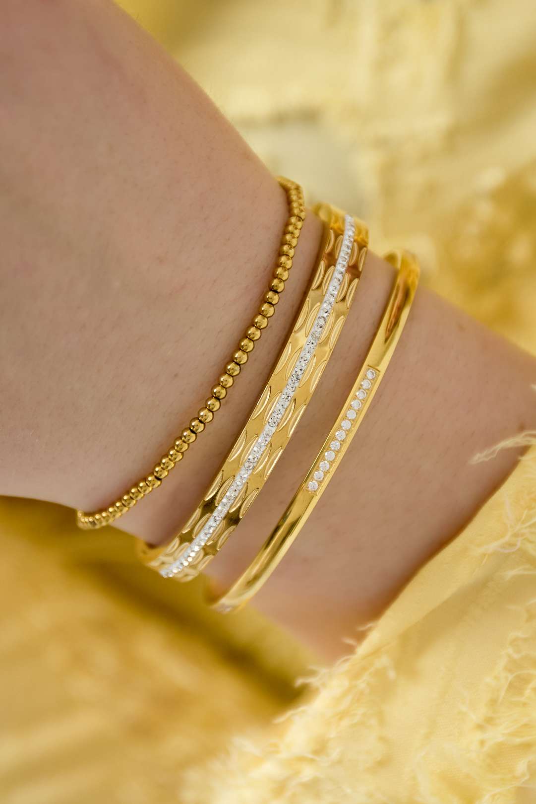 Bracelets géométriques en acier inoxydable, style décontracté et quotidien