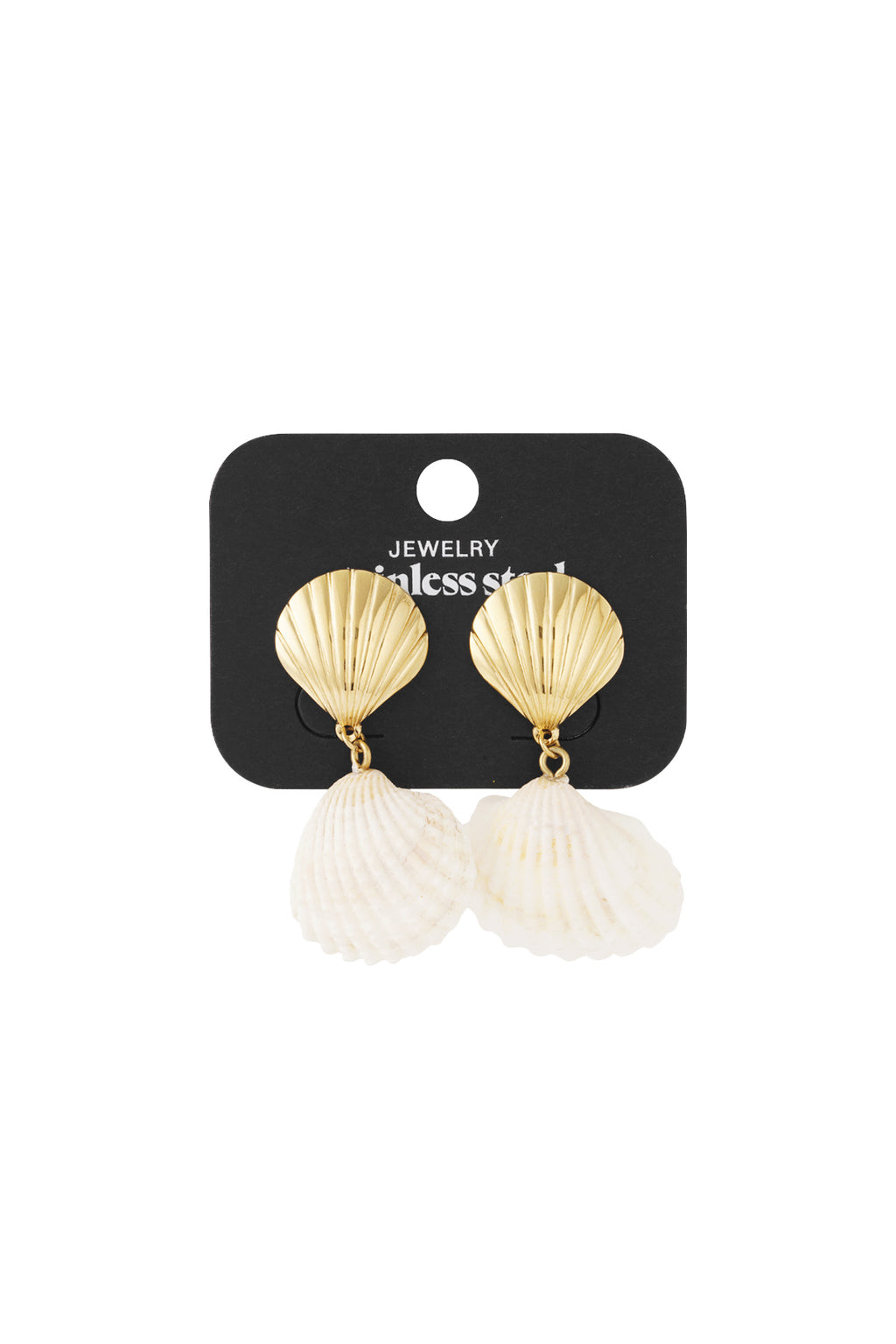 Boucle d'oreille coquillage et mer