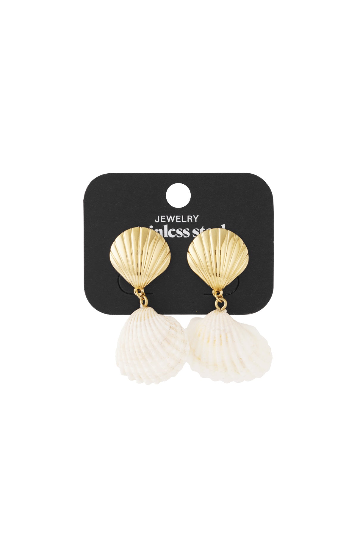 Boucle d'oreille coquillage et mer