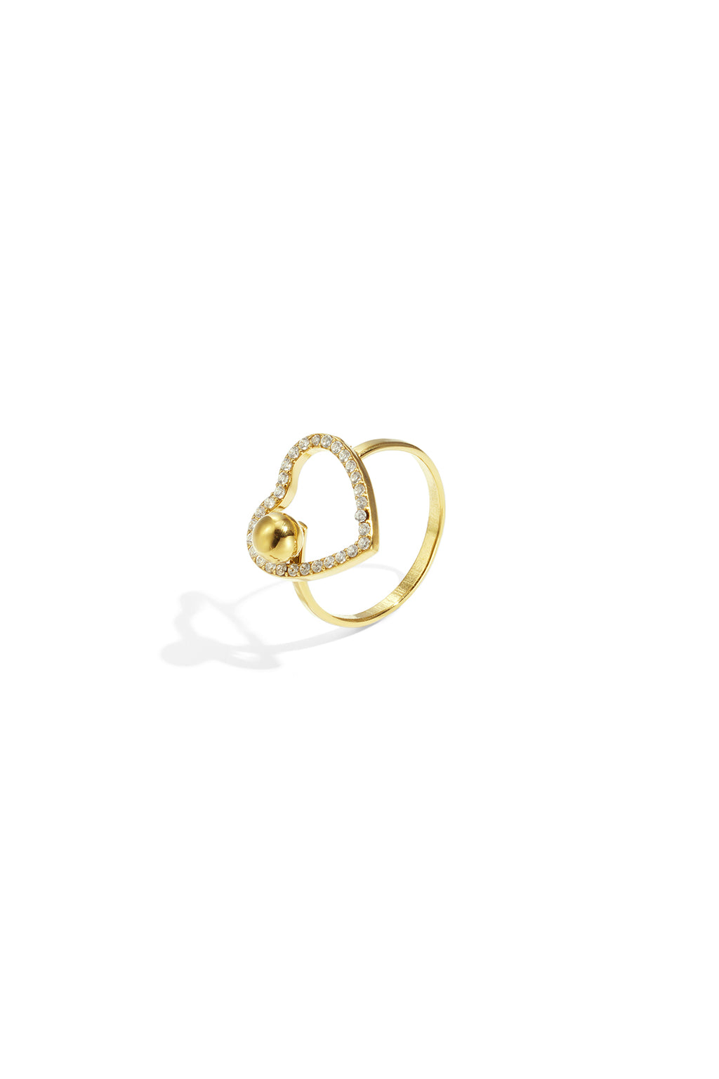 Bague Cœur Strass Ajustable - Éclat Scintillant & Style Romantique Femme - Bijoumani