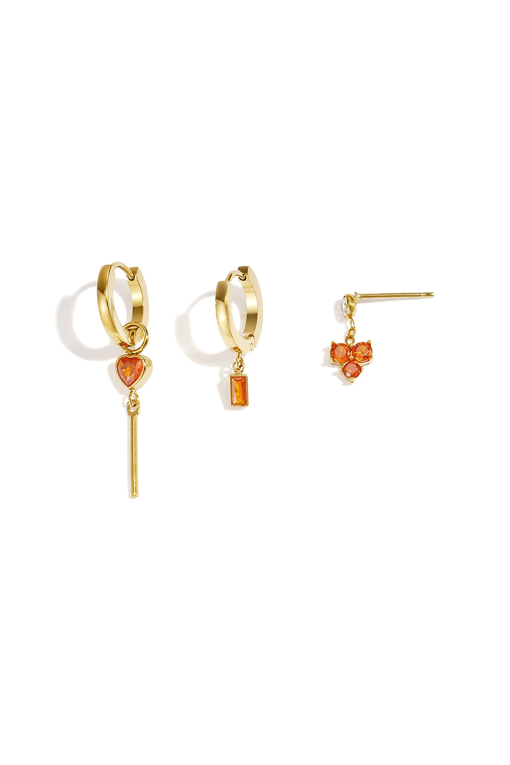 Boucles d'oreilles en acier inoxydable style cœur collection Daily Simple bijoux pour femmes