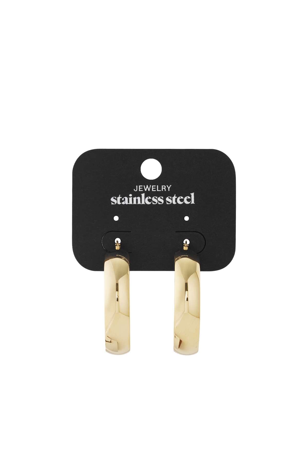 Boucles d'oreilles en acier inoxydable chic