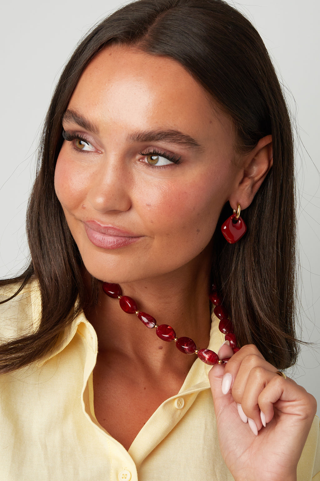 Boucles d'oreilles pendantes en acier inoxydable, forme géométrique, collection simple pour le quotidien, bijoux pour femmes