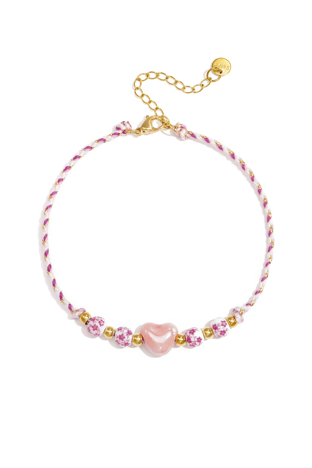 Bracelets de cheville en corde, motif cœur, collection romantique décontractée pour le quotidien, bijoux pour femmes