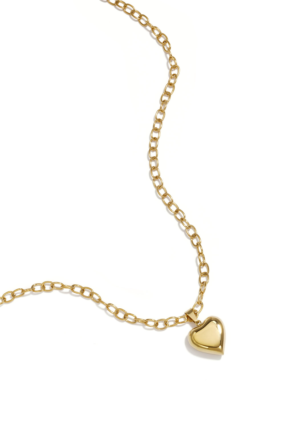 Colliers pendentifs en acier inoxydable en forme de cœur