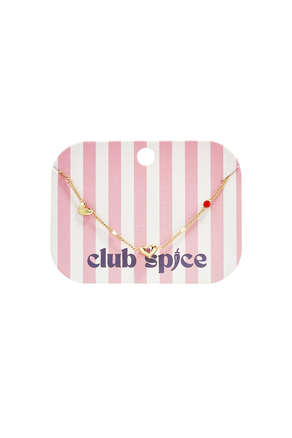 Bracelet à motif cœur et pierre