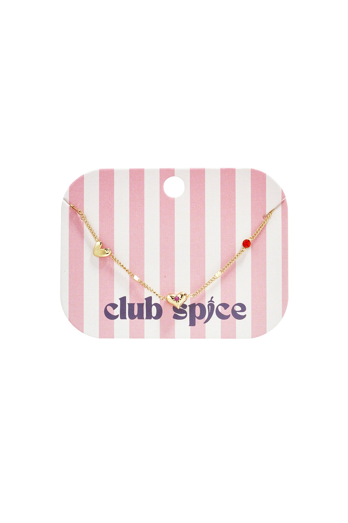 Bracelet à motif cœur et pierre