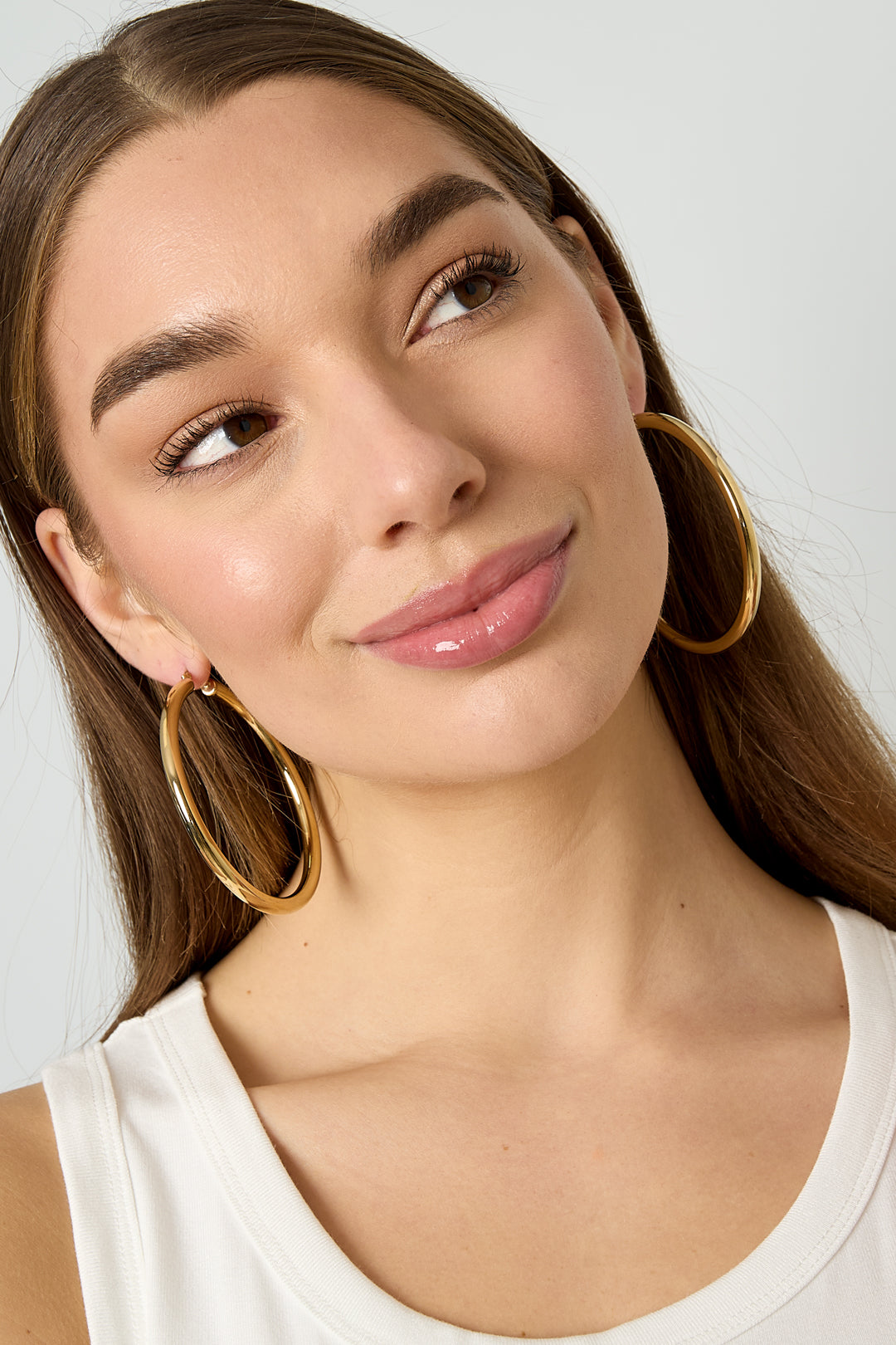 Boucles d'oreilles créoles en acier inoxydable