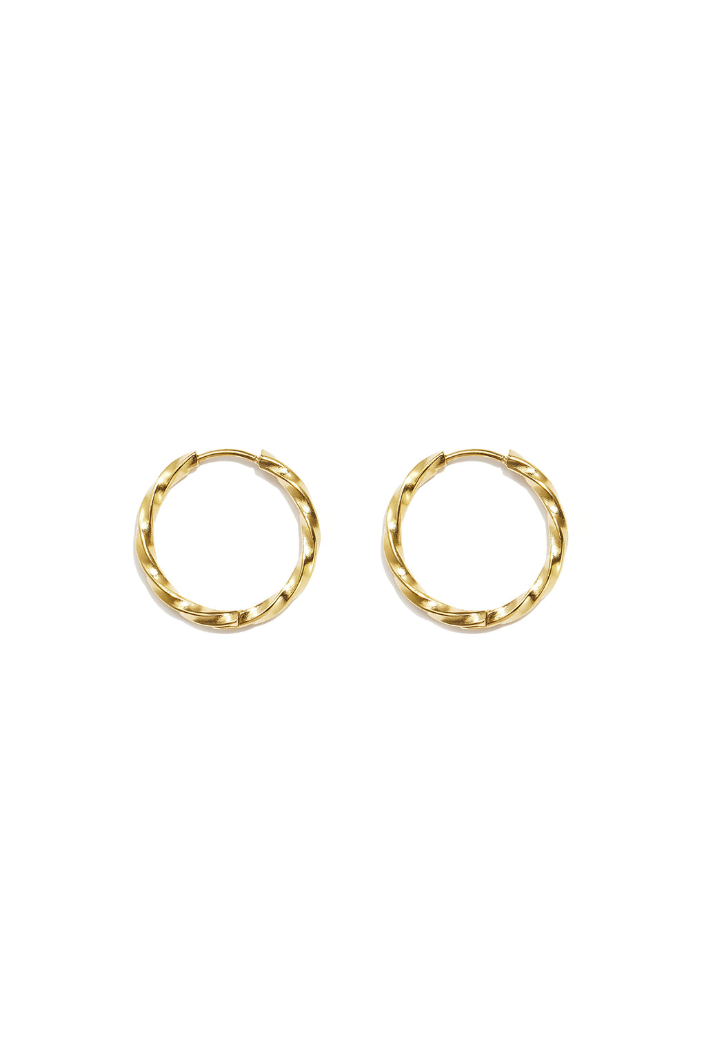 Boucles d'oreilles rondes en acier inoxydable, collection Daily Simple, bijoux pour femmes