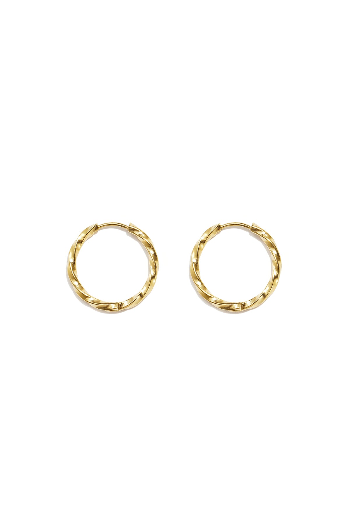 Boucles d'oreilles rondes en acier inoxydable, collection Daily Simple, bijoux pour femmes