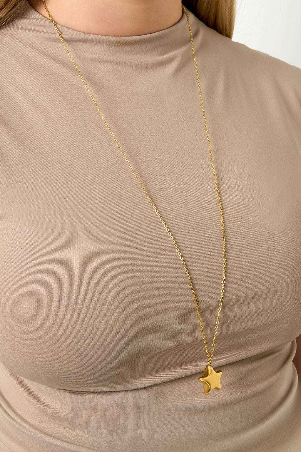 Collier Pendentif Étoile - Acier Inoxydable Céleste Minimaliste & Poétique Femme