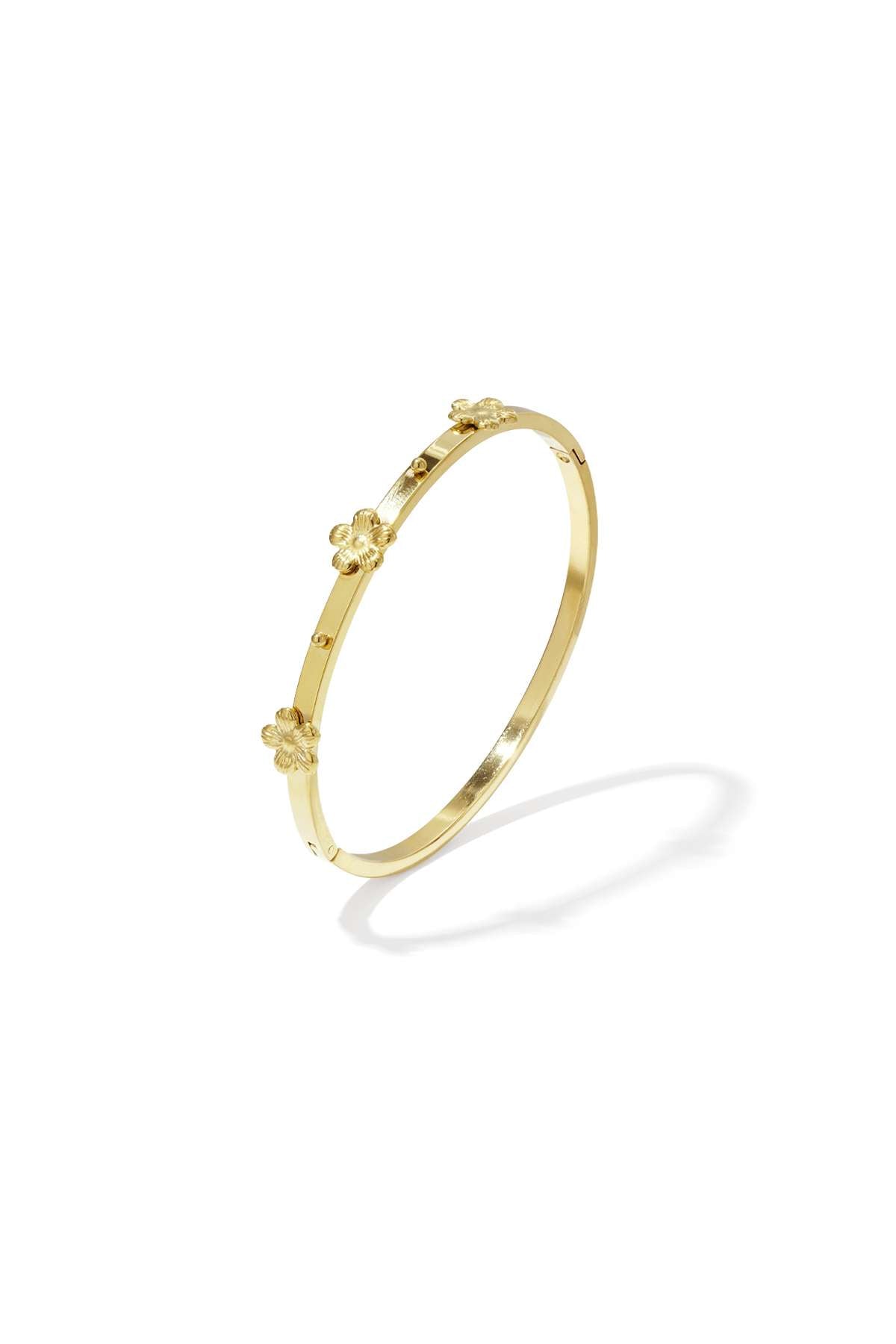 Bracelet orné de motifs floraux