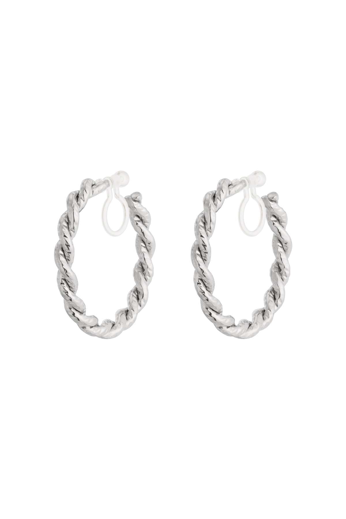 Boucles d'oreilles créoles à clip de luxe