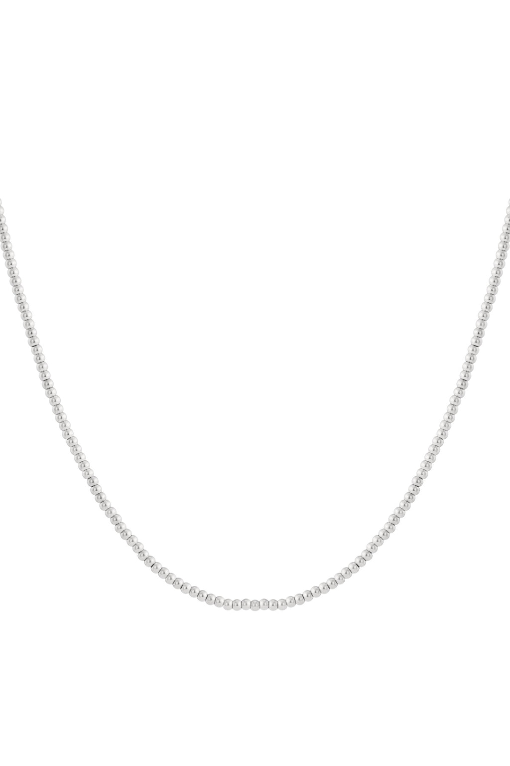 Collier de perles solides - 4 mm