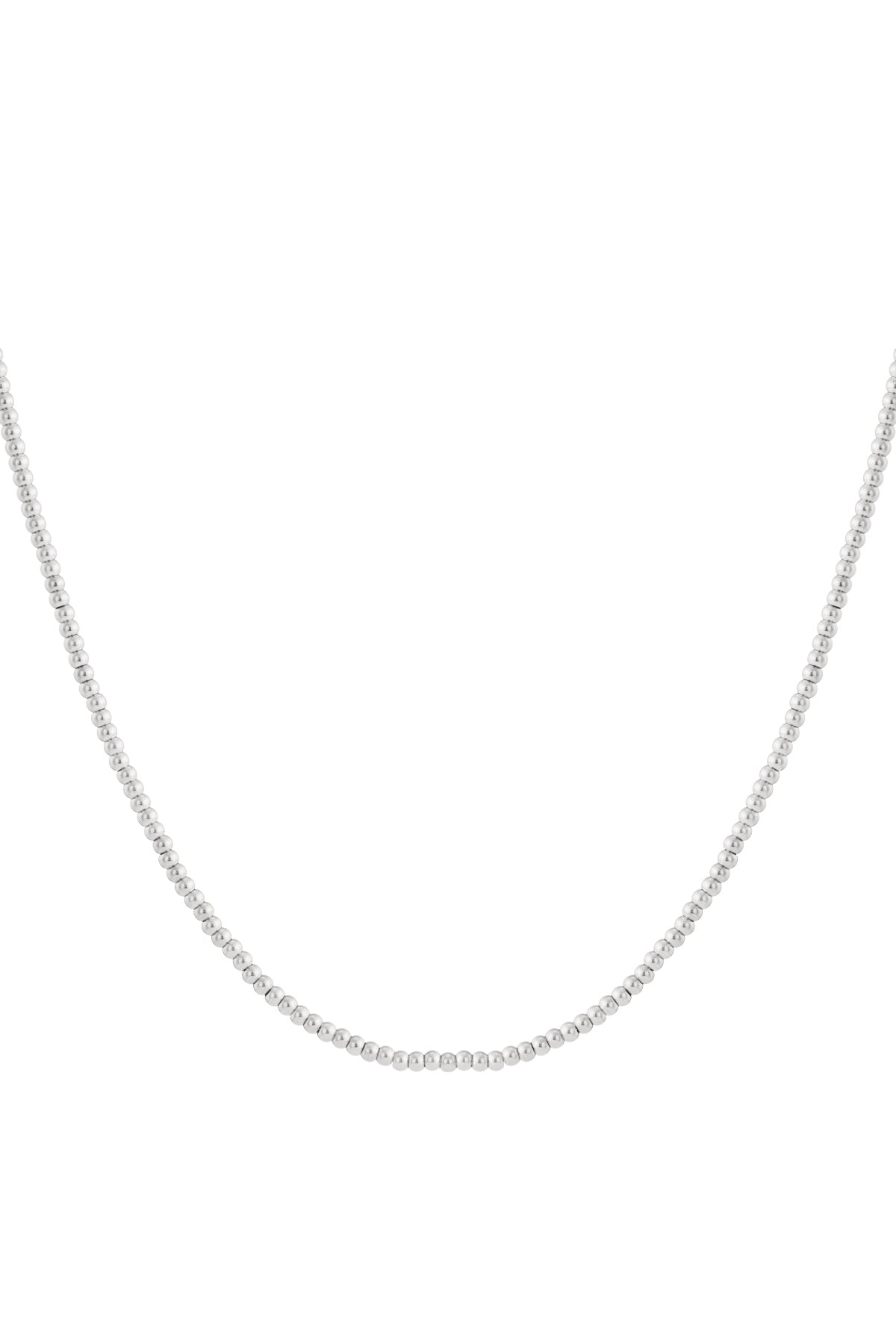 Collier de perles solides - 4 mm