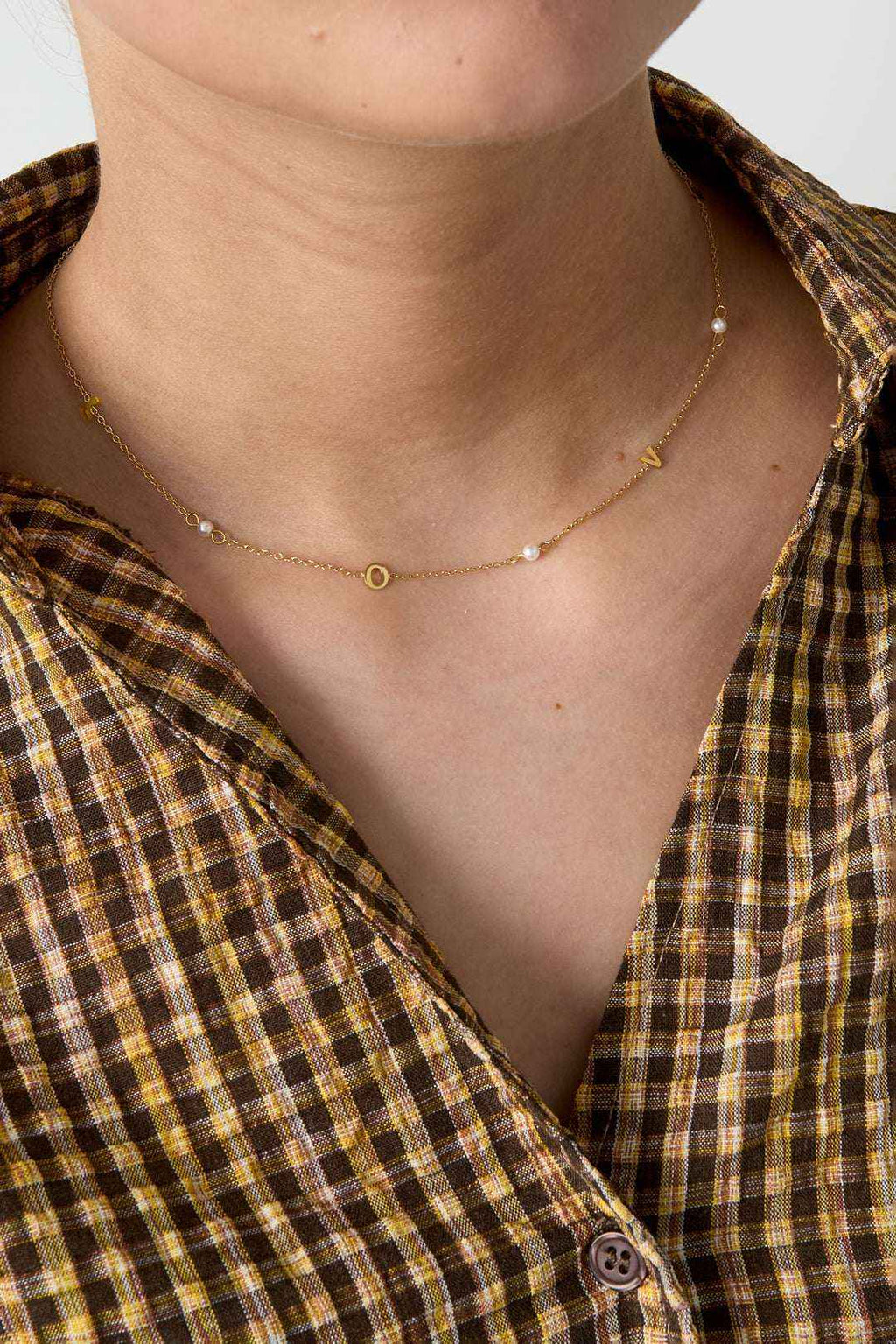 Collier d'Amour Perles - Acier Inoxydable Romantique & Élégant Femme