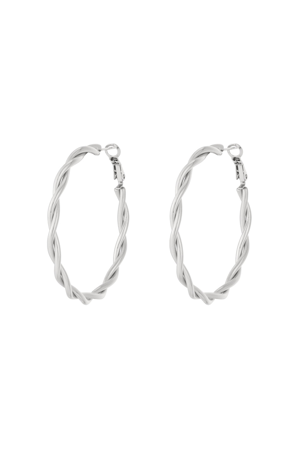 Boucles d'oreilles créoles torsadées - Bijoumani