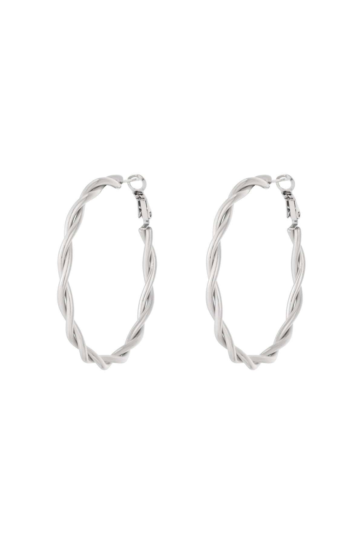 Boucles d'oreilles créoles torsadées - Bijoumani