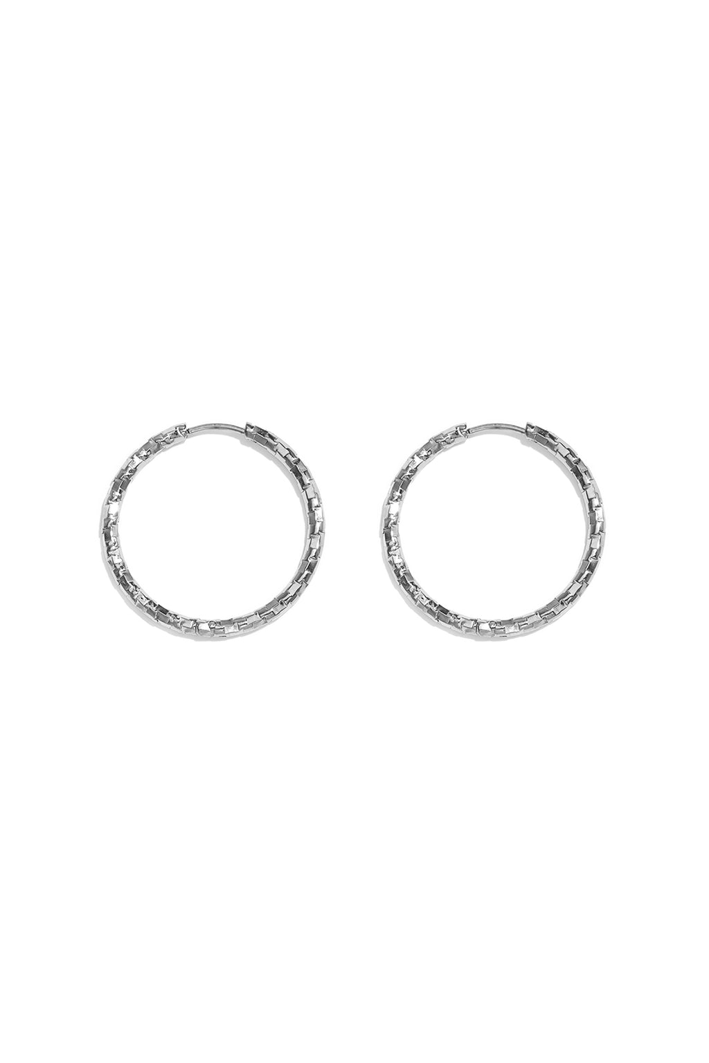 Boucles d'oreilles rondes en acier inoxydable, collection Simple Simple, bijoux pour femmes