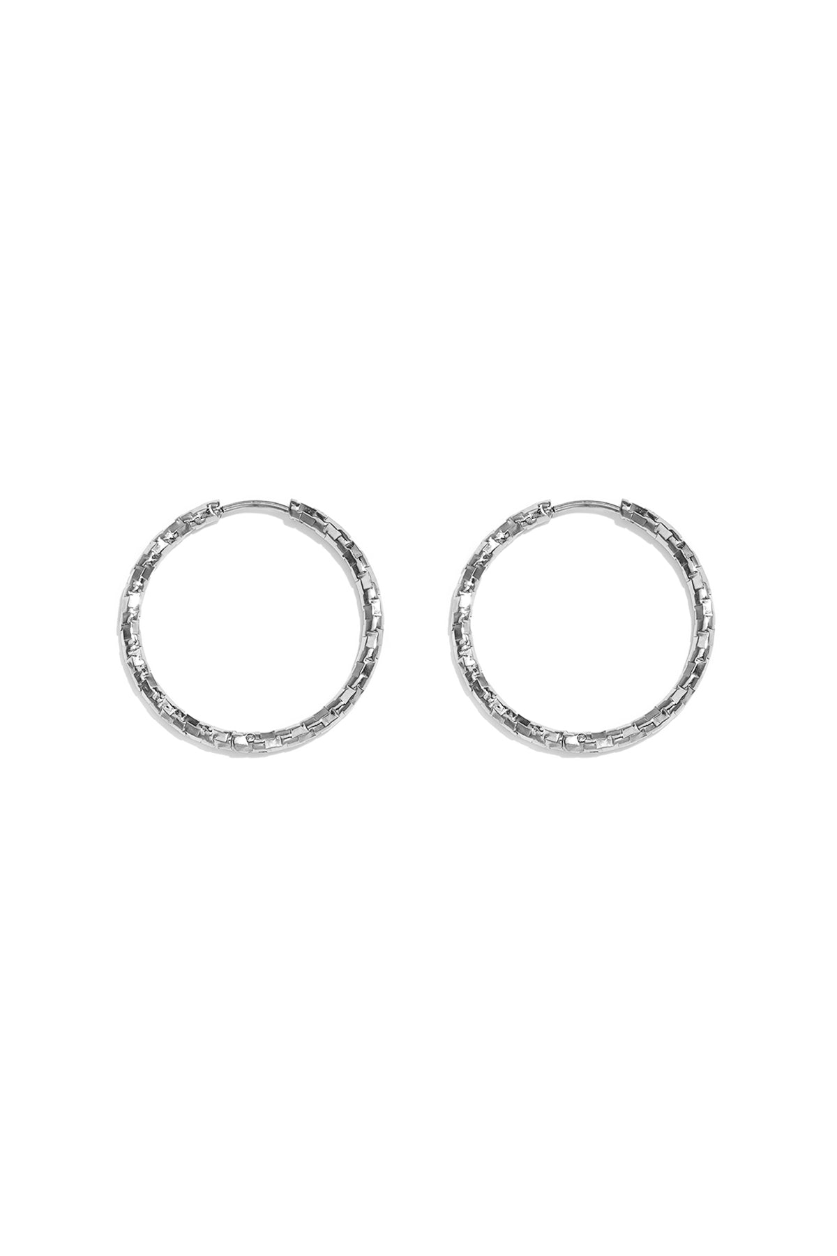 Boucles d'oreilles rondes en acier inoxydable, collection Simple Simple, bijoux pour femmes