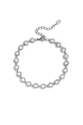 Bracelet en acier inoxydable à maillons ronds, collection Simple Daily, bijoux pour femmes