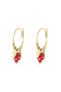 Boucles d'oreilles Douceur Fraise