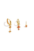 Boucles d'oreilles en acier inoxydable, forme géométrique, collection simple pour le quotidien, bijoux pour femmes