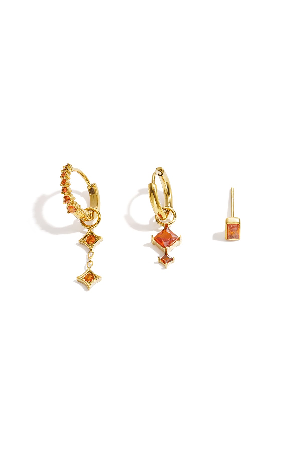 Boucles d'oreilles en acier inoxydable, forme géométrique, collection simple pour le quotidien, bijoux pour femmes