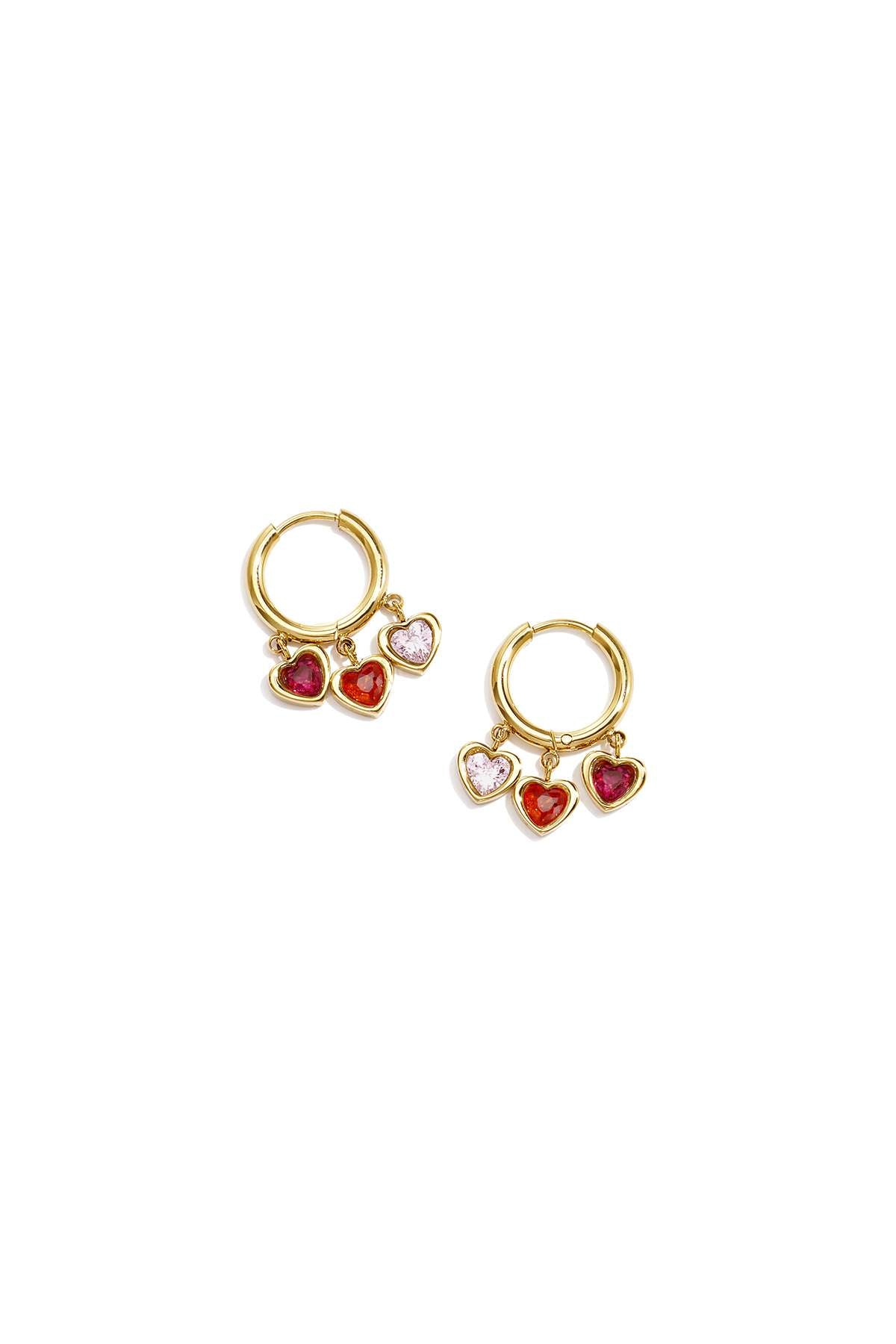 Boucles d'oreilles pendantes en acier inoxydable en forme de cœur, collection Daily Simple, bijoux pour femmes