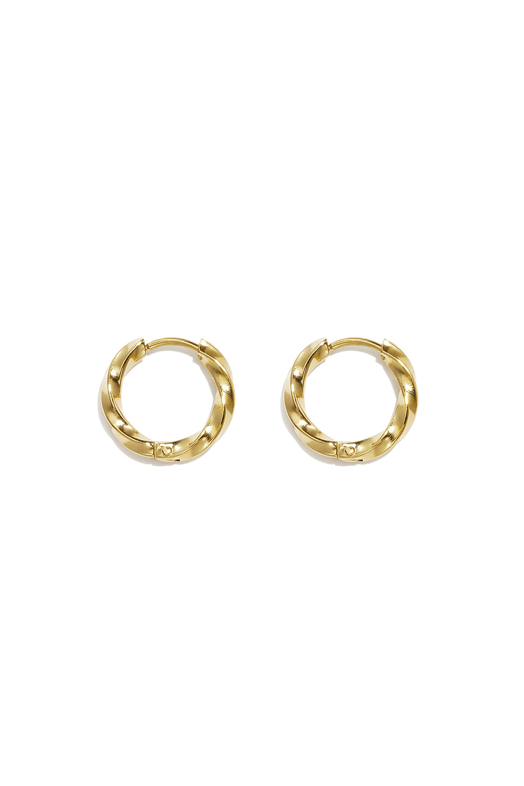 Boucles d'oreilles rondes en acier inoxydable, collection Daily Simple, bijoux pour femmes