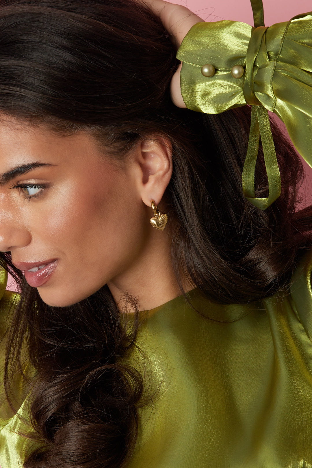 Boucles d'oreilles au cœur rayonnant