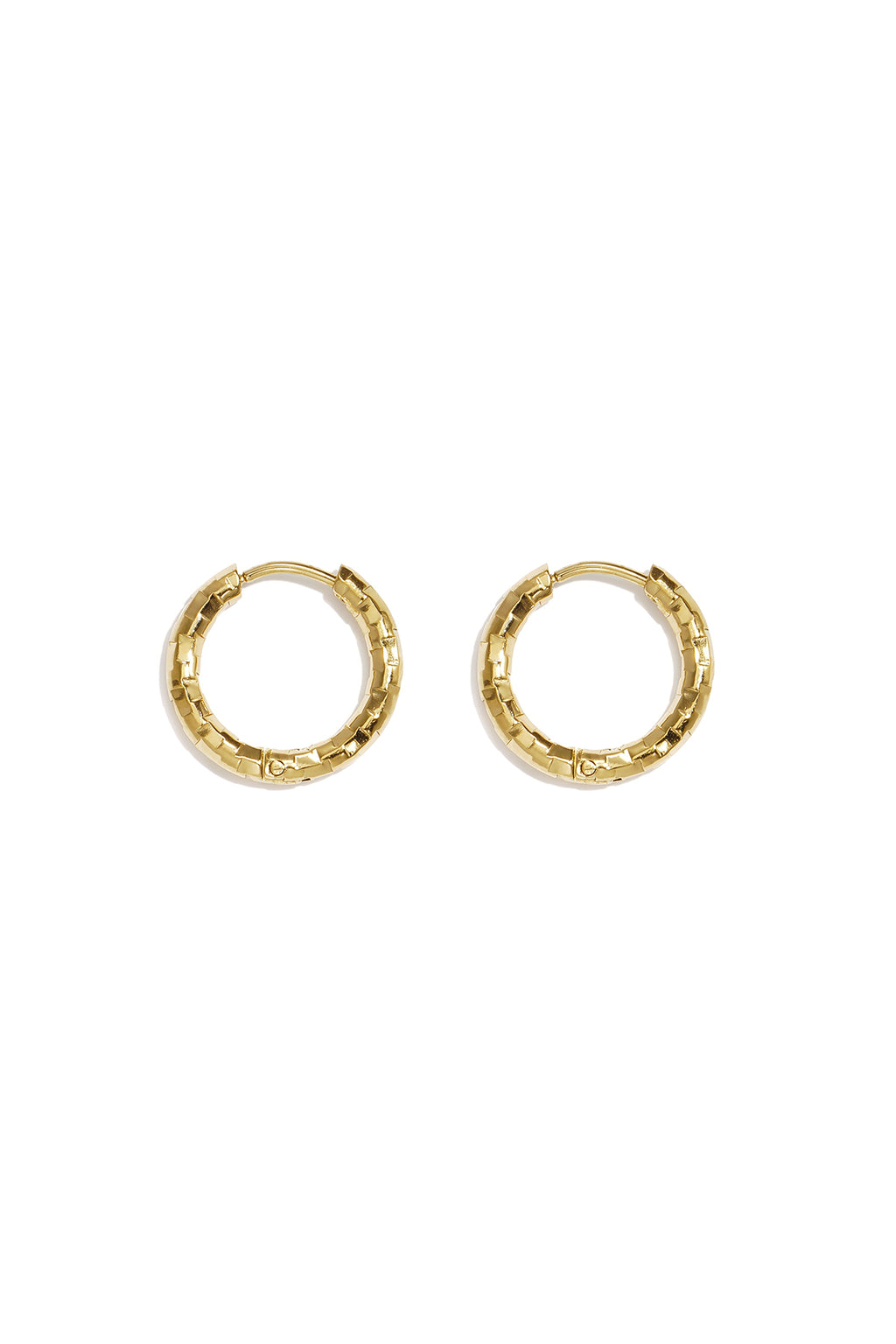 Boucles d'oreilles rondes en acier inoxydable, collection Simple Simple, bijoux pour femmes