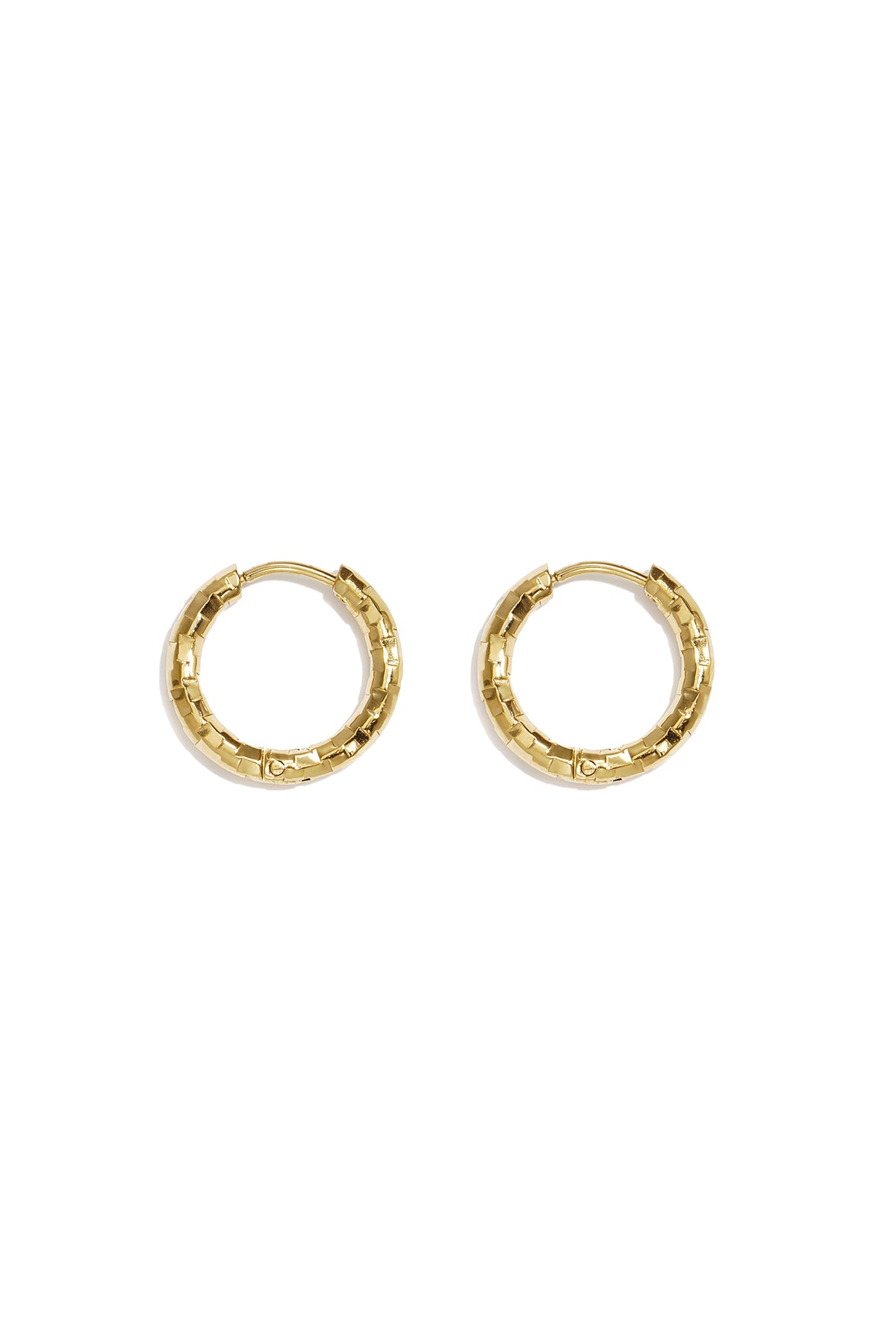 Boucles d'oreilles rondes en acier inoxydable, collection Simple Simple, bijoux pour femmes
