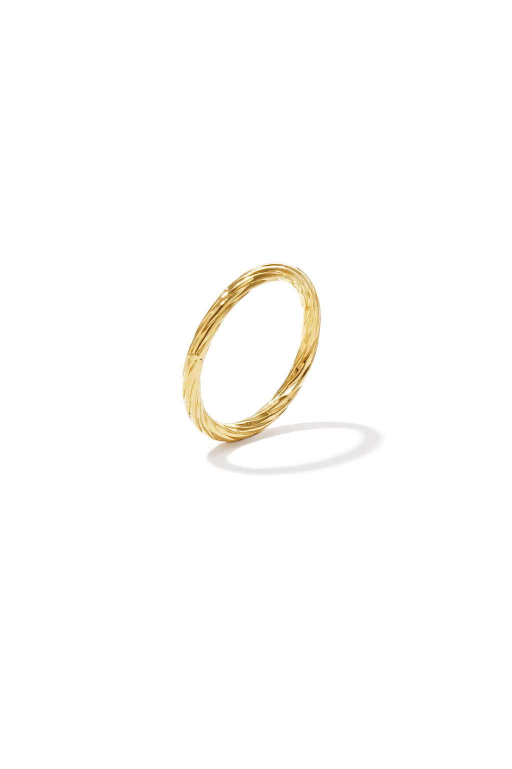 Bague minimaliste à rayures acier inoxydable